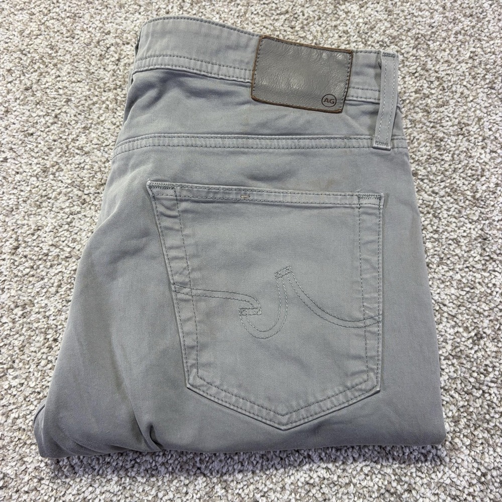 AG Adriano Goldschmied Everett Jeans Mens 34x34 Gray Straight Denim 1784SUDL